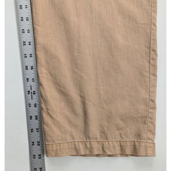 Oat New York Women's Utility Jumpsuit Cropped Leg Romper Size Small Tan - Picture 10 of 13